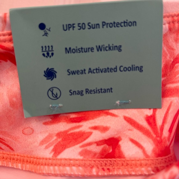 Reel Legends Beach Comber Skort Medium Inner Short Orange Tropical Print NWT - Picture 4 of 8